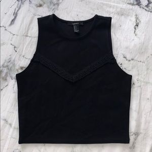 Black crop top